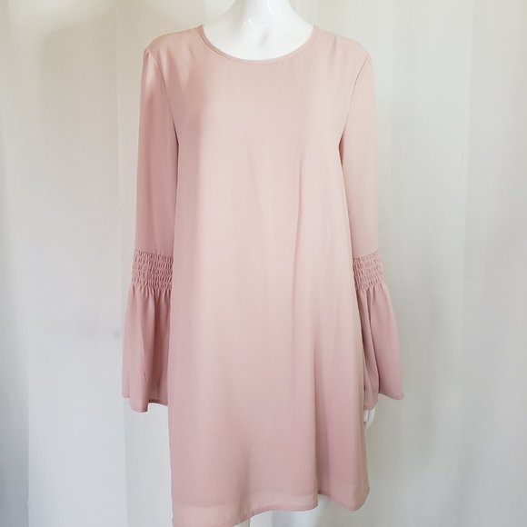 BCBGENERATION SMOCK SLEEVE SHIFT DRESS - M new without tag - Picture 2 of 6
